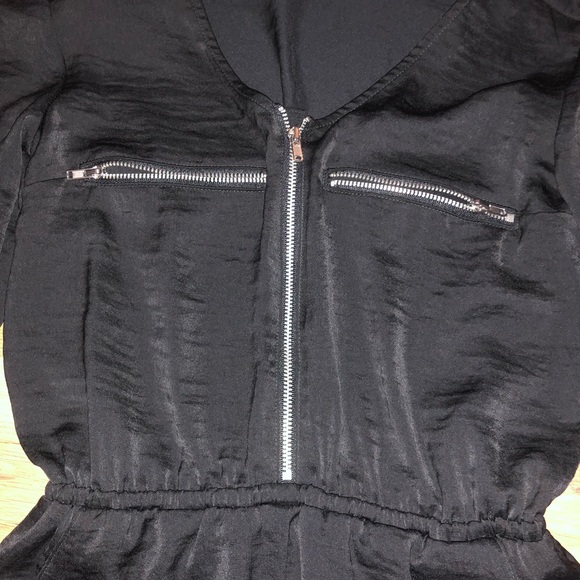 Black silk romper - Picture 2 of 4